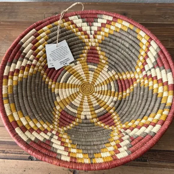 Maadili Collective Hubiscus Basket Harvest Collection Basket NEW - Picture 2 of 7